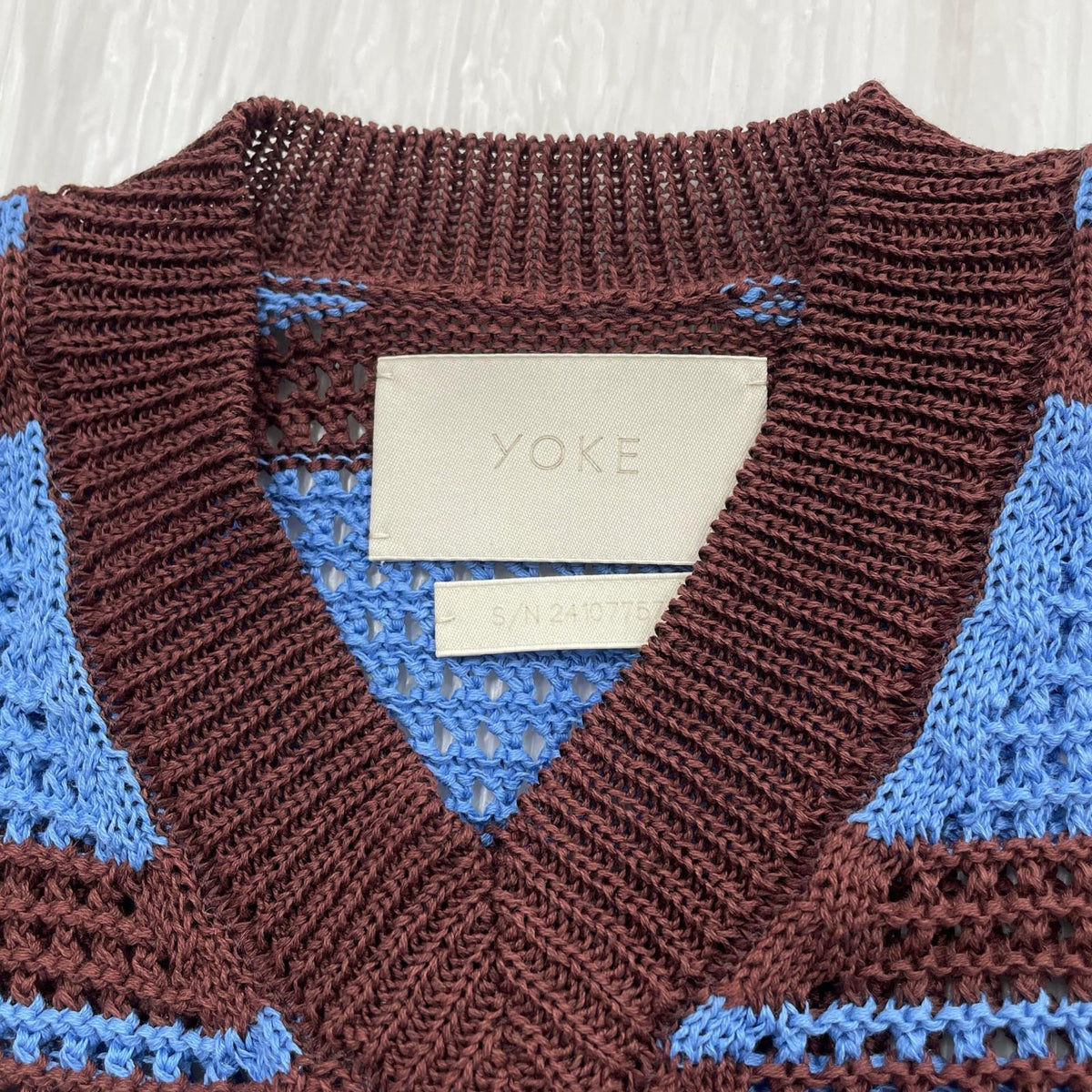 ニット 24SS BORDER MESH KNIT VEST 2