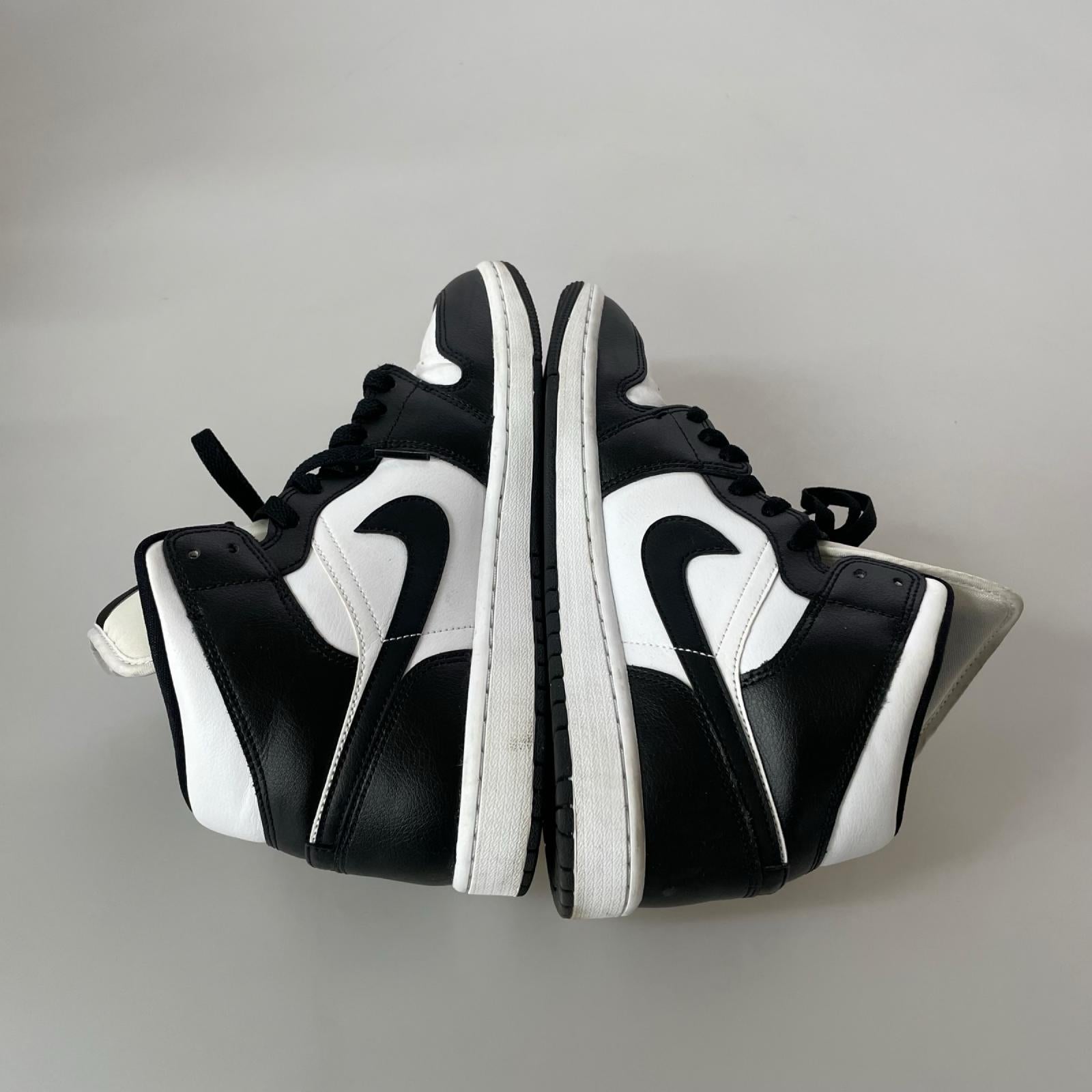 スニーカー AIR JORDAN 1 MID BLACK US10 27.0cm 27cm (US9 UK8 1/2 EU44)