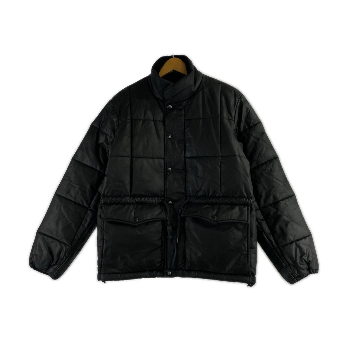 ダウンジャケット ADDICT CLOTHES WAXED COTTONQUILTEDJACKET 38 ブラック