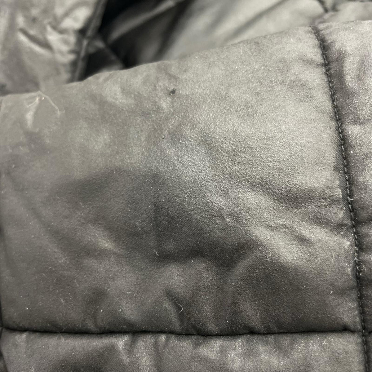 ダウンジャケット ADDICT CLOTHES WAXED COTTONQUILTEDJACKET 38 ブラック
