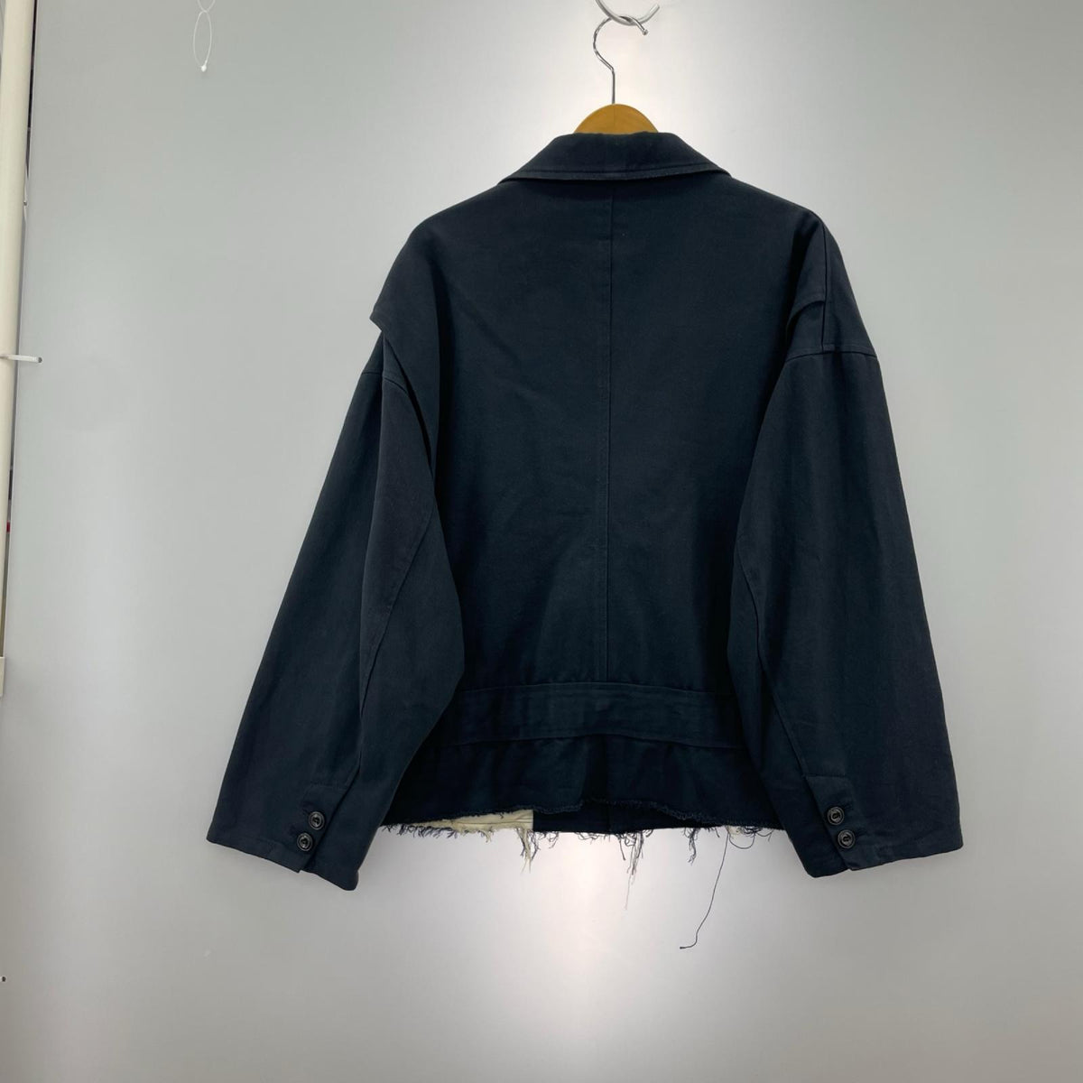 ジャケット 21SS10JK39 SILK CHINO CUT-OFF JACKET 紺 M M ネイビー