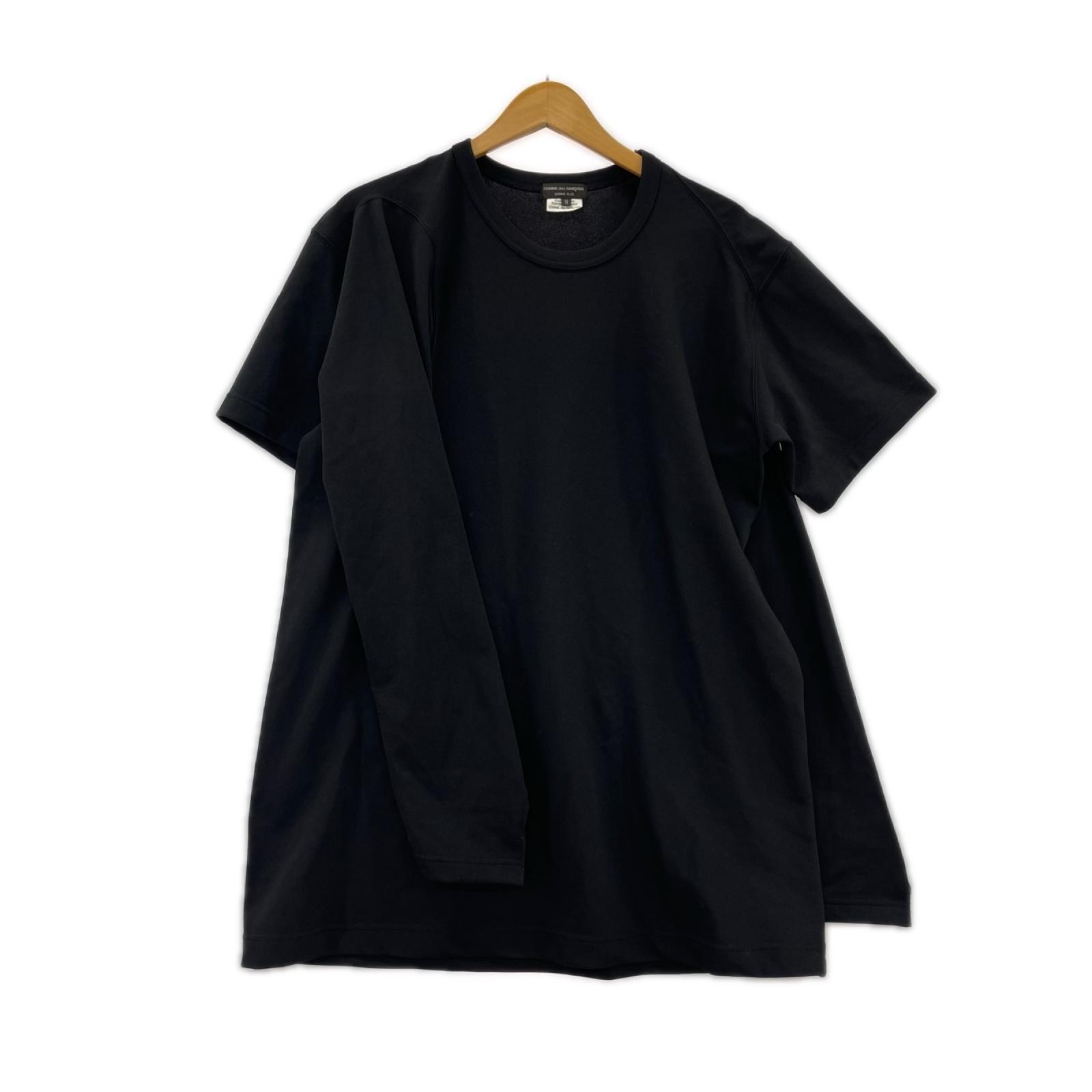 半袖Tシャツ HOMME PLUS PP-T033 ポリ 黒 M M ブラック
