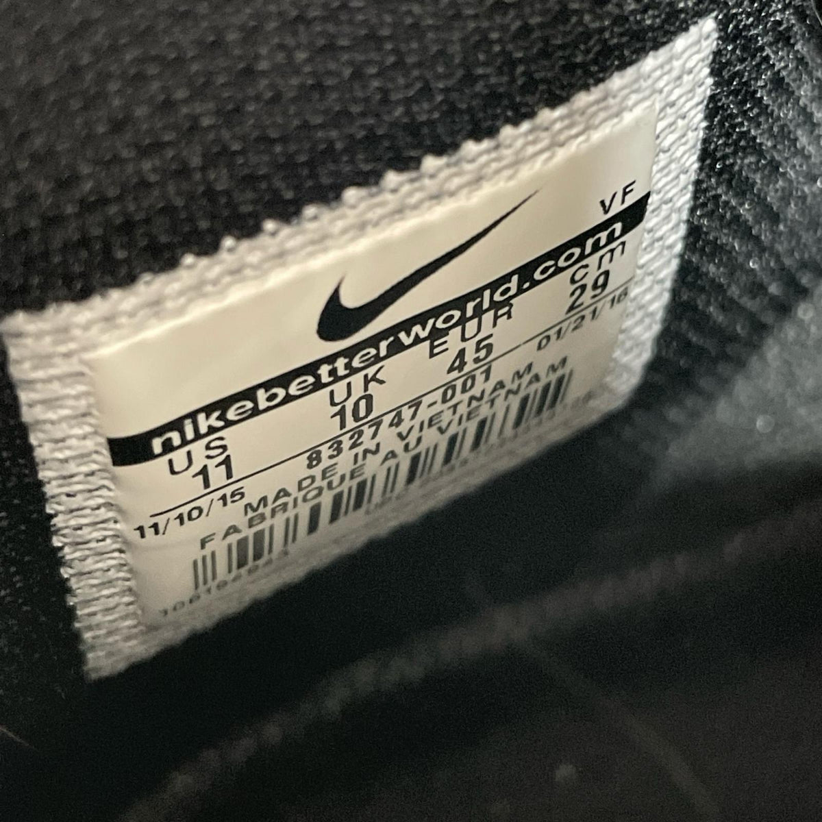 スニーカー AIR FORCE 1 HIGH RETRO (29cm) 832747-001 29cm (US11 UK10 1/2 EU48) ブラック