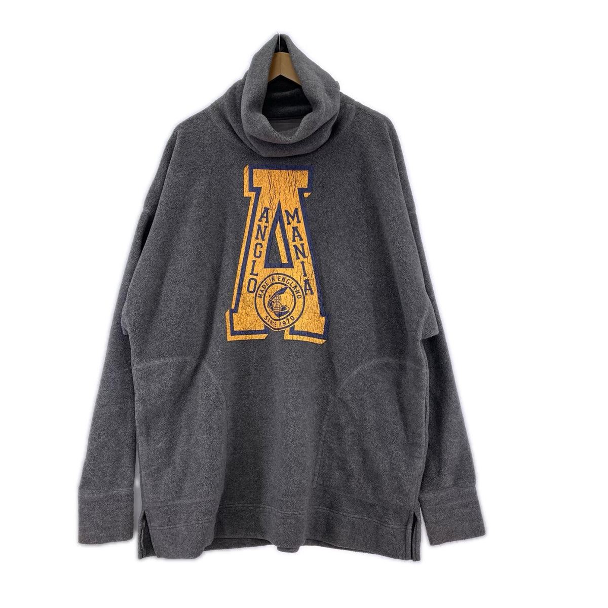 スウェット Vivienne Westwood ANGLOMANIA オーバーサイズハイネックフリースプルオーバー 38 グレー 38 グレー