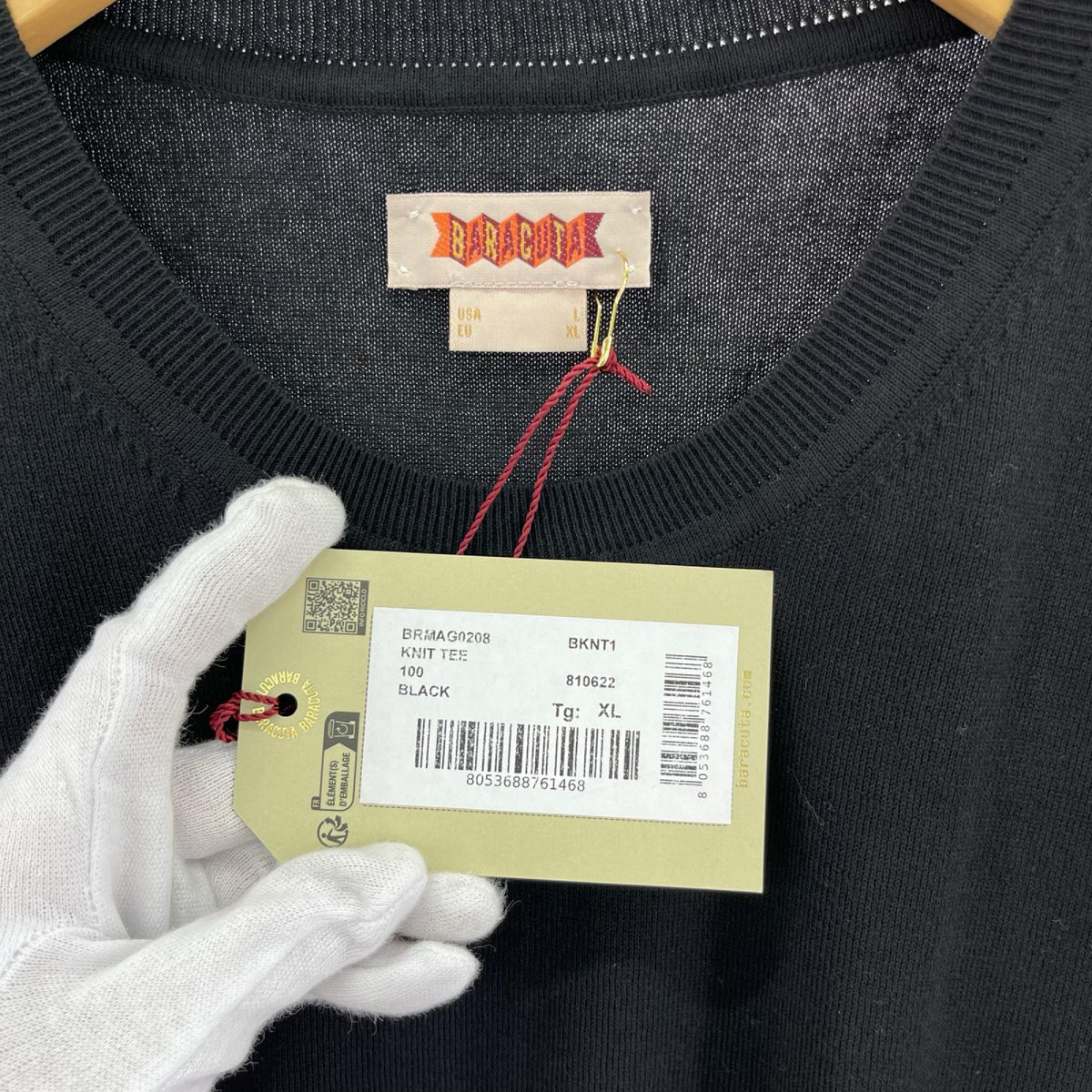 ニット KNIT TEE 黒 (XL) ブラック