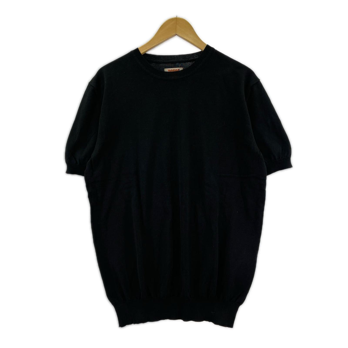 ニット KNIT TEE 黒 (L) L ブラック