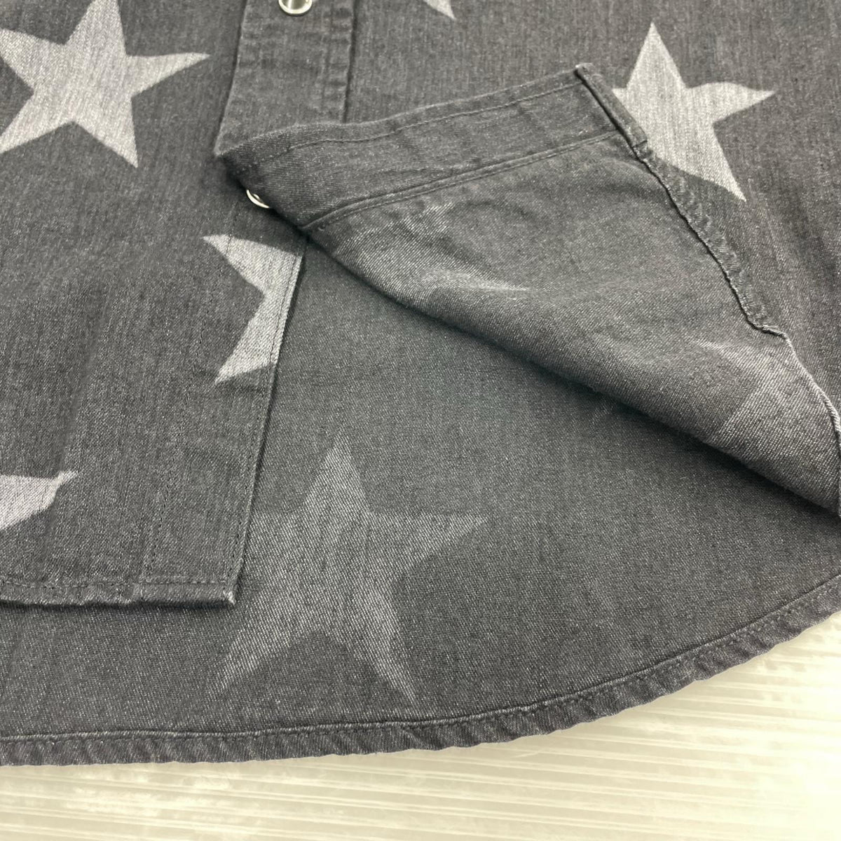 長袖シャツ 20SS DISCHARGE STAR WESTERN 2) 2 ブラック