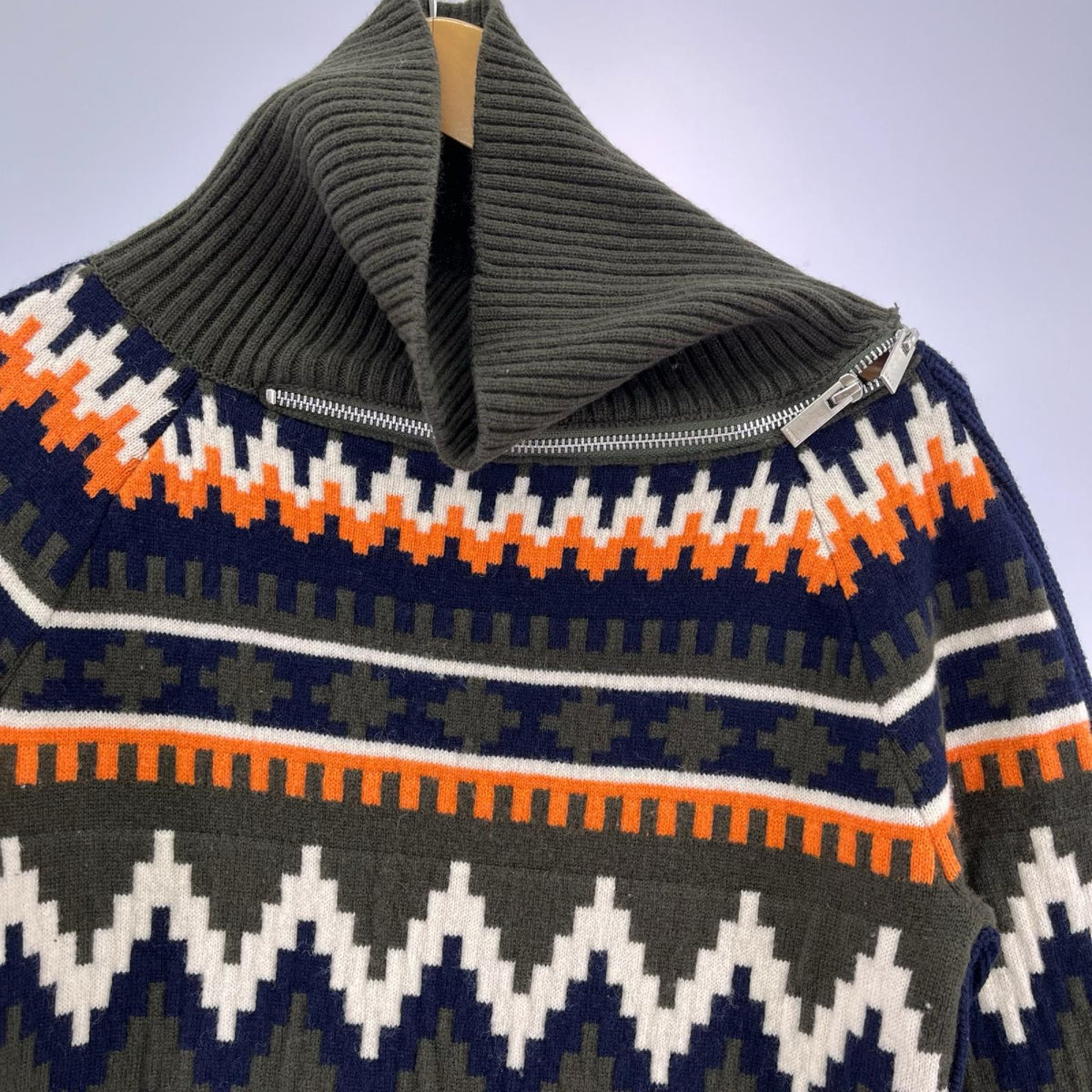 ワンピース Sacai 21AW ニットワンピース 1 カーキ 1