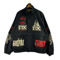 ジャケット ROYAL TRUX /ART SCRATCH スタンドカラーブルゾン ブラック