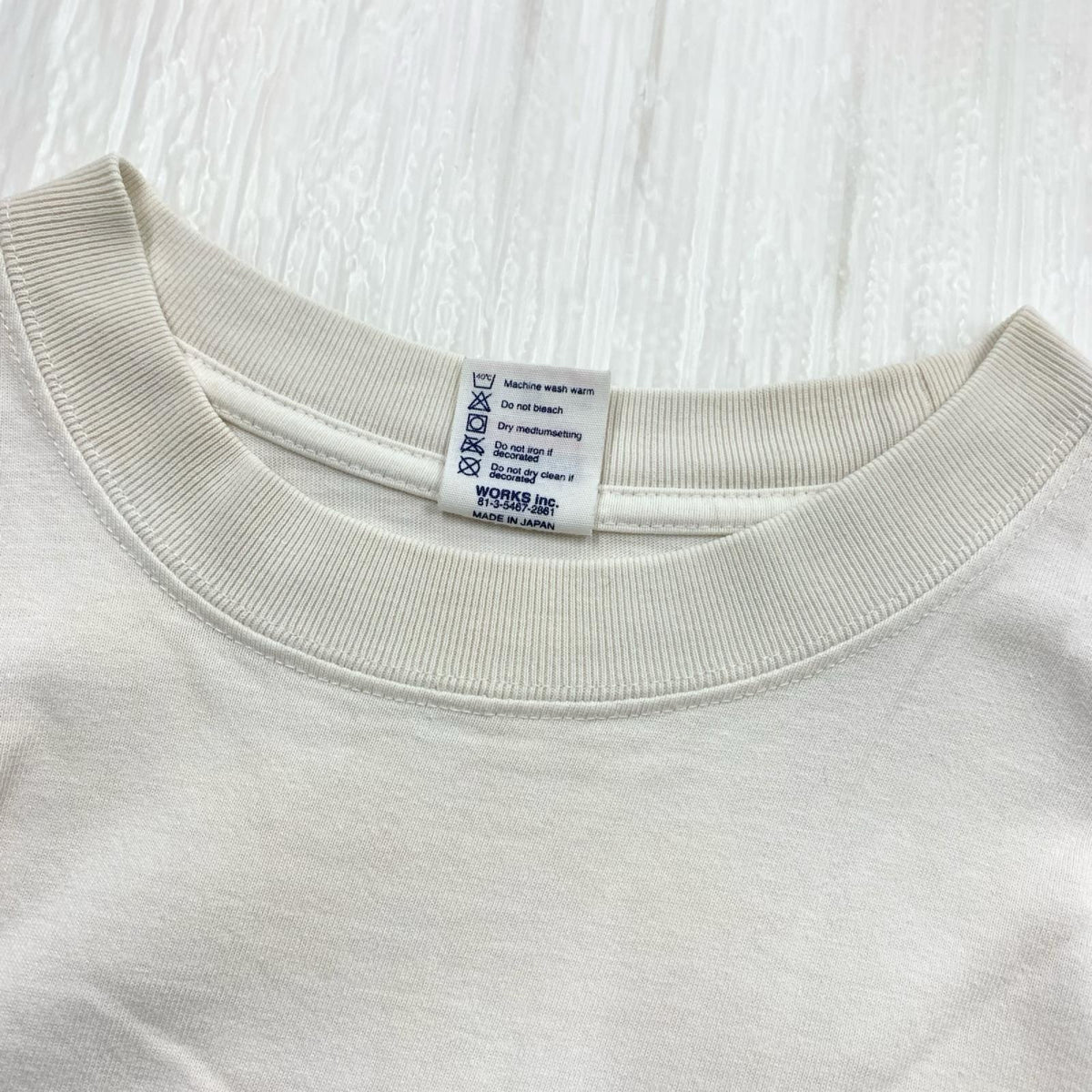 半袖Tシャツ プリント TEE 白 S ホワイト