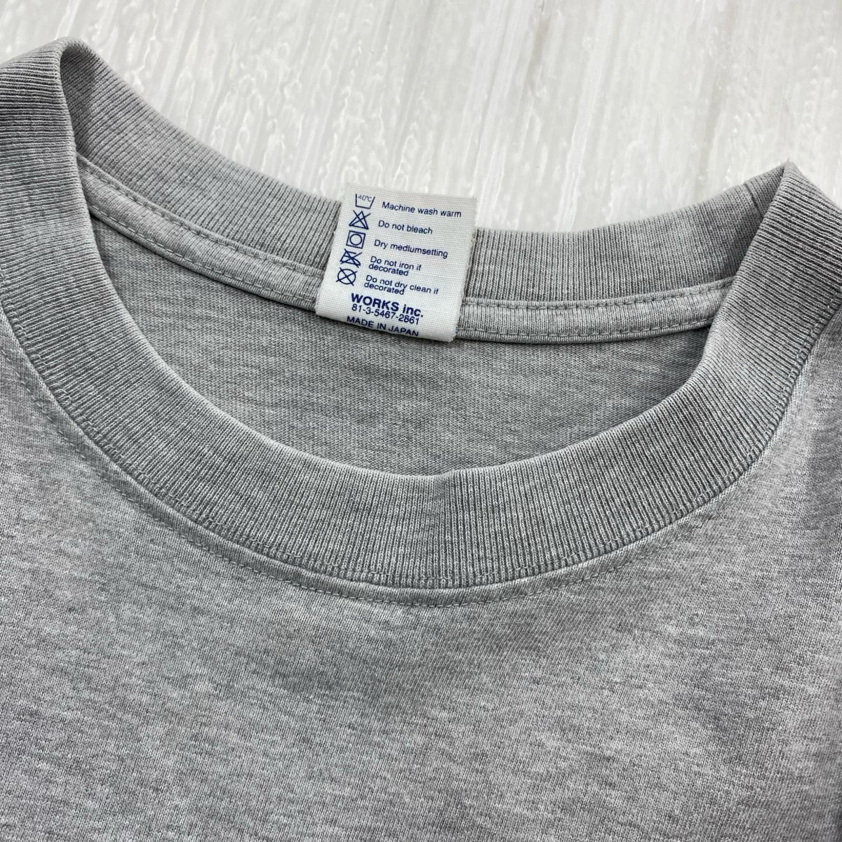 半袖Tシャツ プリント TEE S グレー
