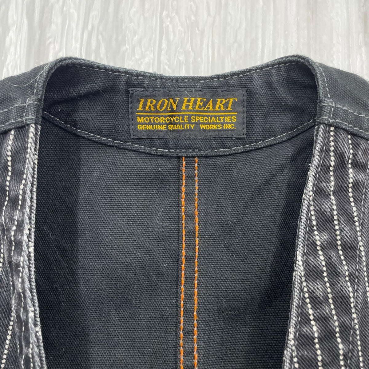 その他アウター 12oz ウォバッシュ ワークベスト 黒 S ブラック