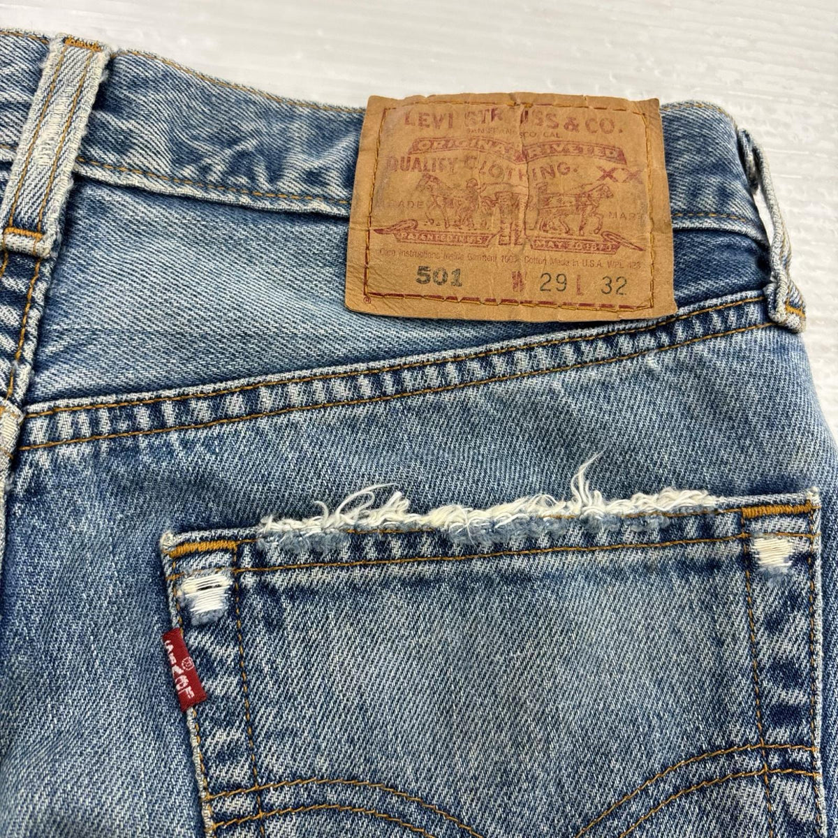 デニムパンツ 90s 501 (W29) USA製 ブルー