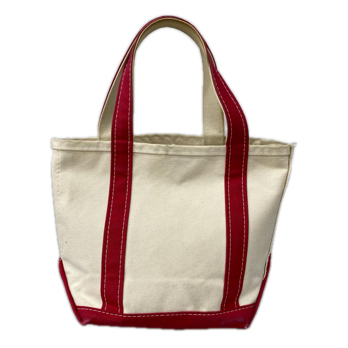 トートバッグ BOAT AND TOTE キャンバス 赤 ベージュ