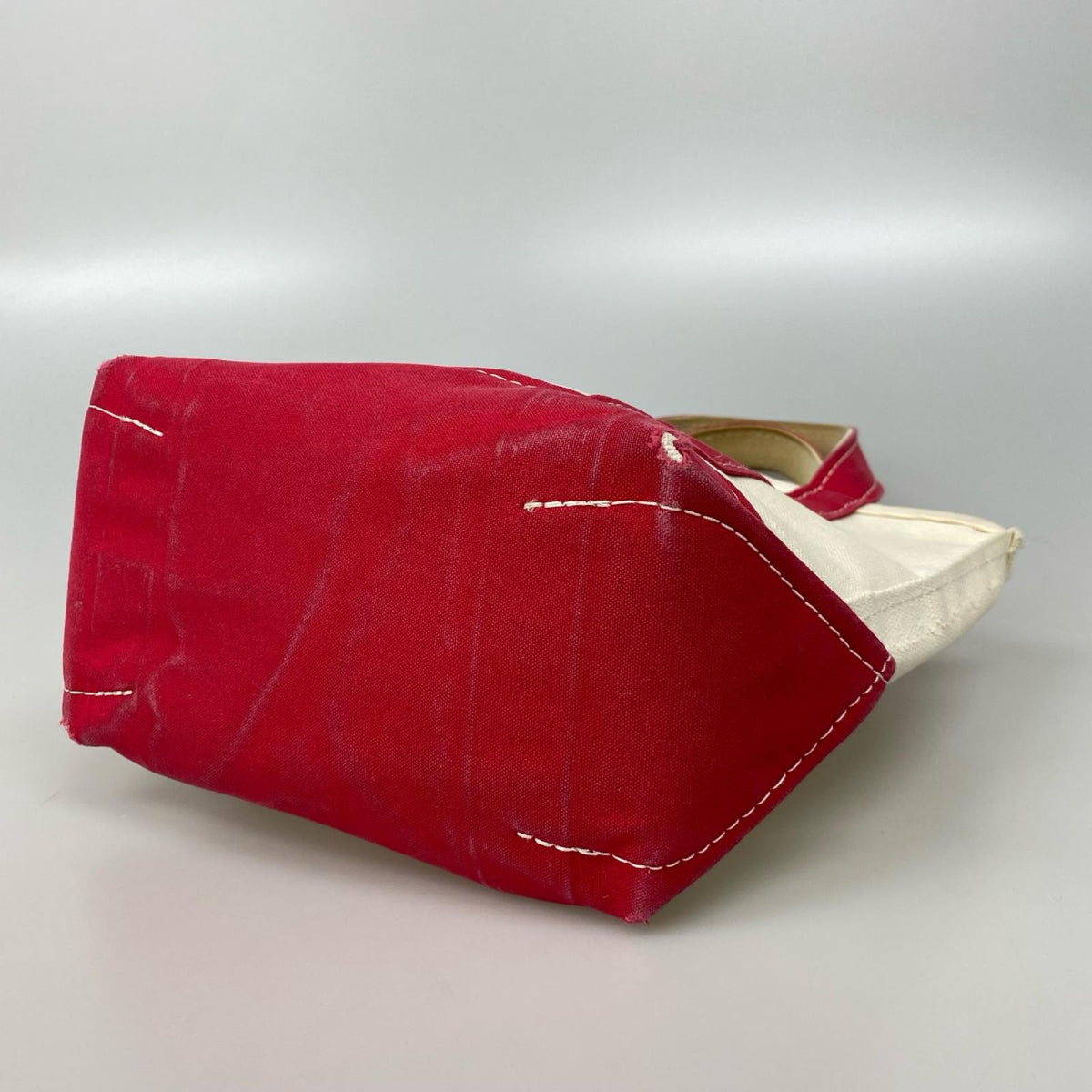 トートバッグ BOAT AND TOTE キャンバス 赤 ベージュ