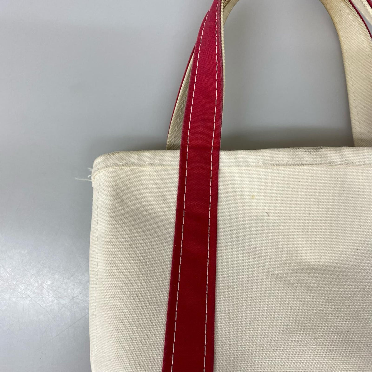 トートバッグ BOAT AND TOTE キャンバス 赤 ベージュ