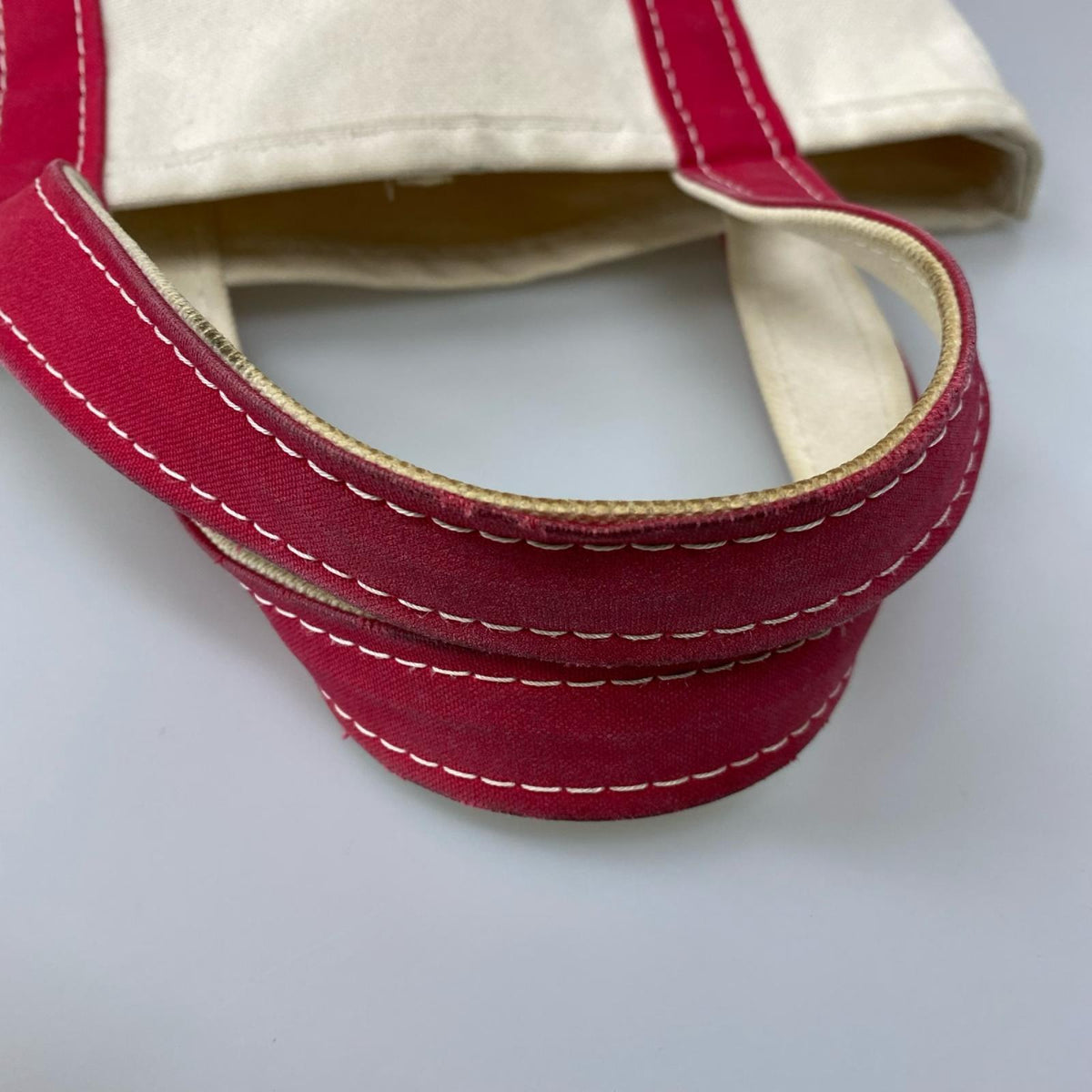 トートバッグ BOAT AND TOTE キャンバス 赤 ベージュ