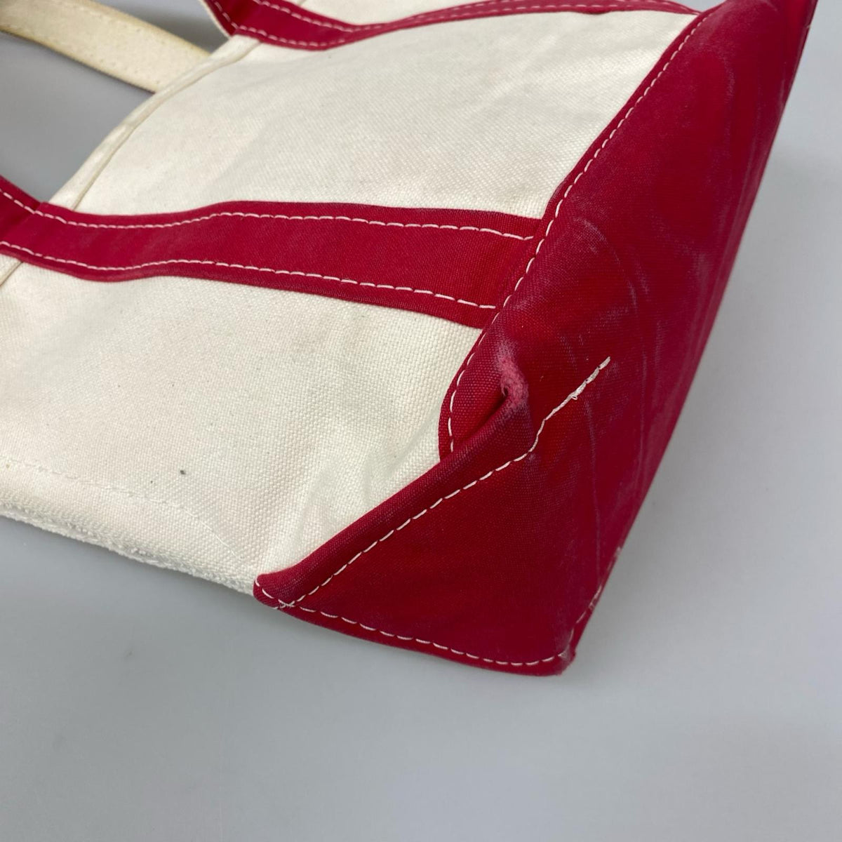 トートバッグ BOAT AND TOTE キャンバス 赤 ベージュ
