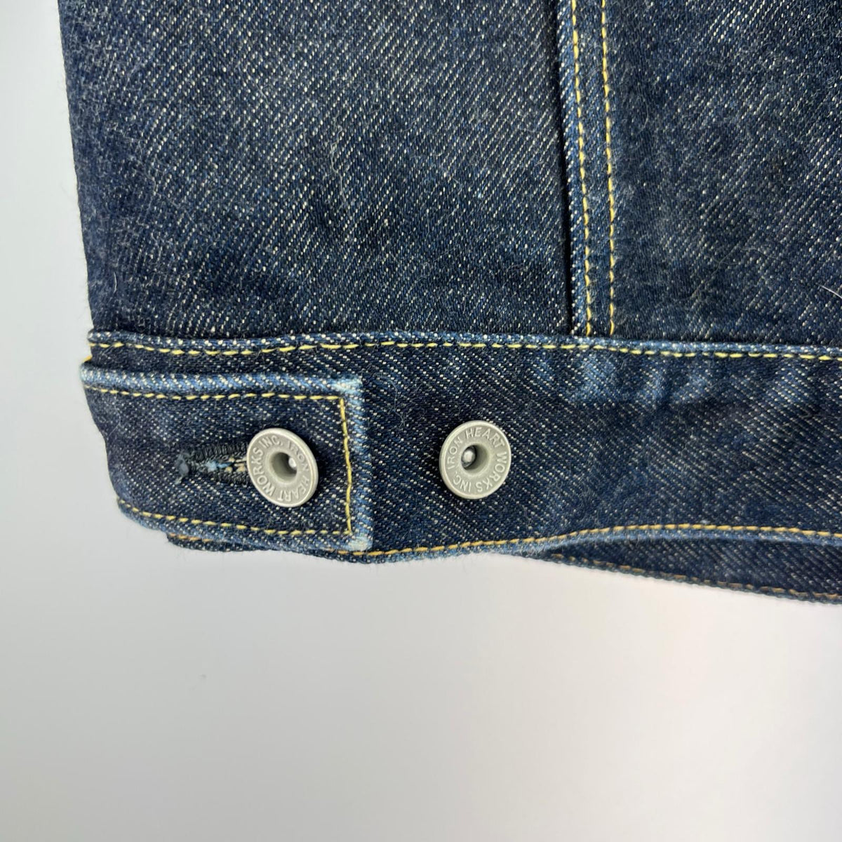 デニムジャケット 21oz セルビッチデニム サイドポケット付 トラッカージャケット ブルー