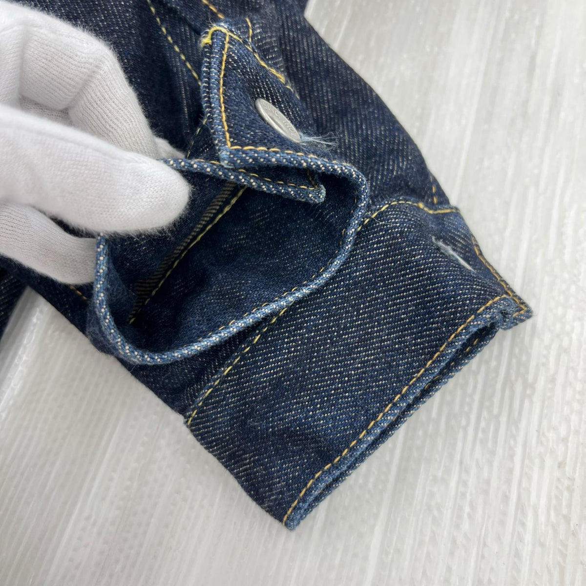 デニムジャケット 21oz セルビッチデニム サイドポケット付 トラッカージャケット ブルー