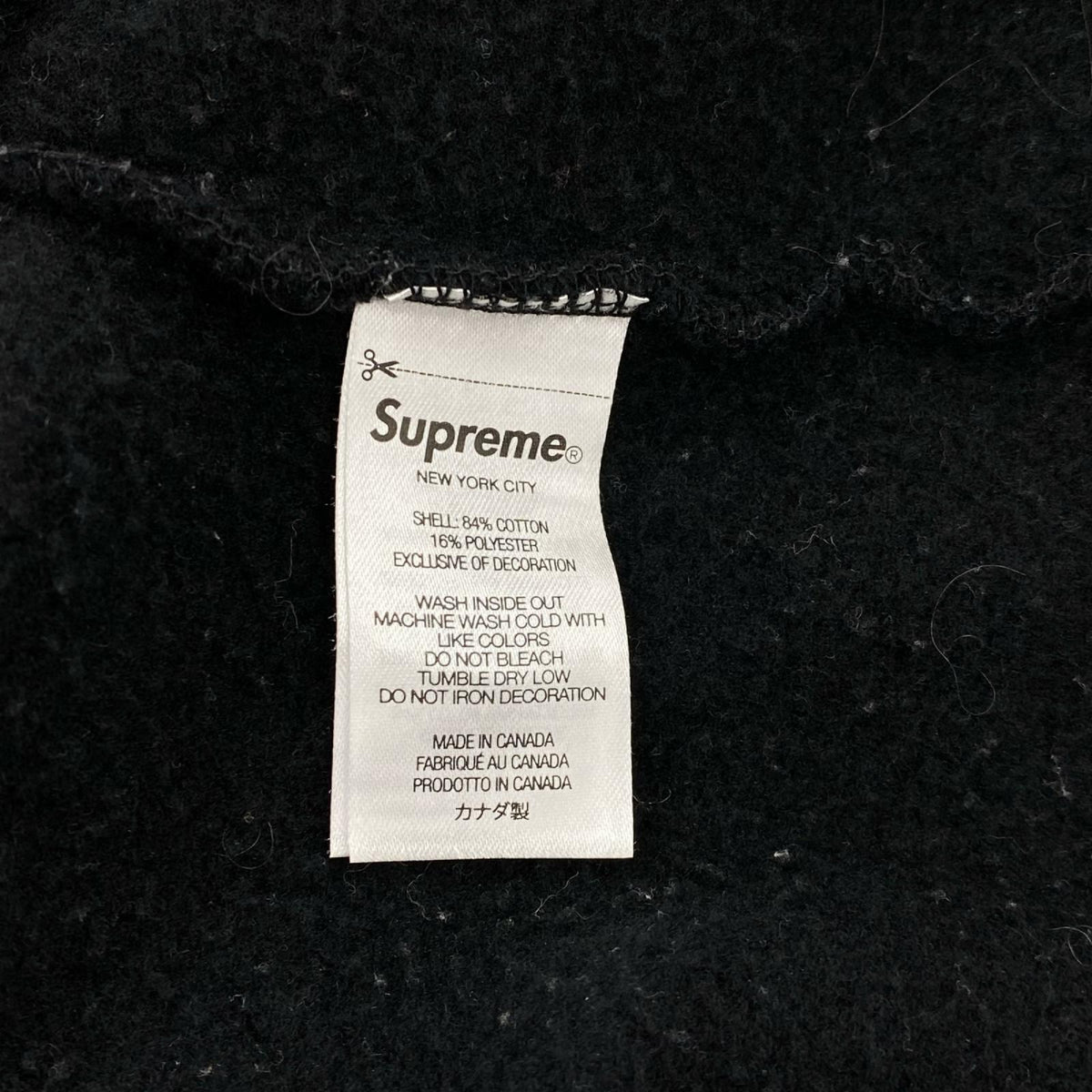 パーカー 23ss WORLDWIDE HOODED 黒 L L ブラック