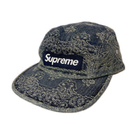 キャップ bandana jacquard denim camp cap #B