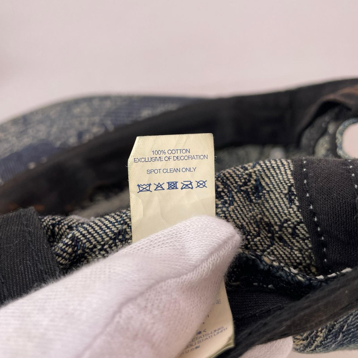 キャップ bandana jacquard denim camp cap #B