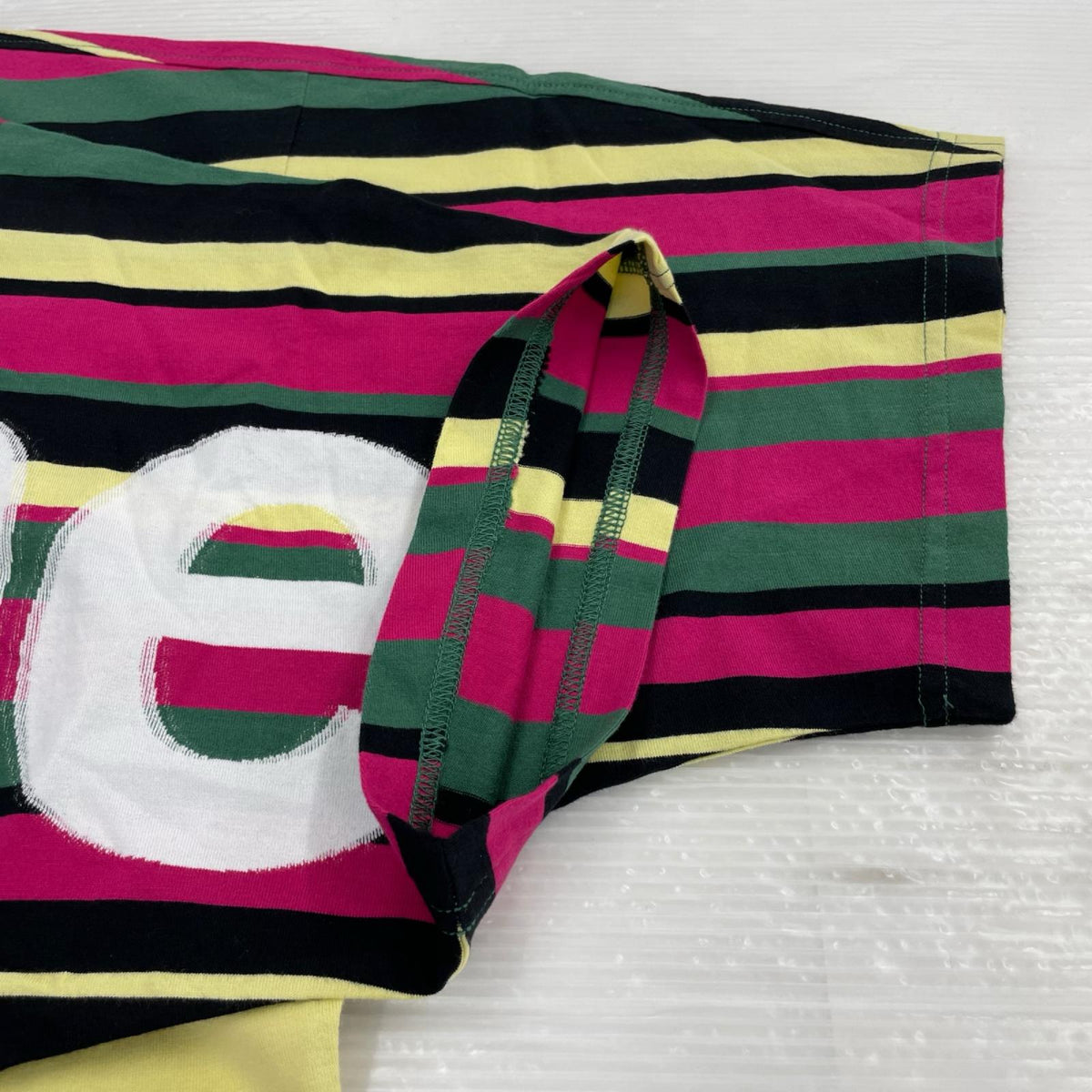 半袖Tシャツ intarsia S/S top Stripe マルチカラー