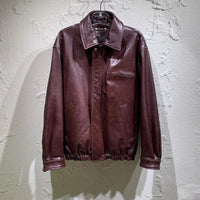 レザージャケット 26SS COW LEATHER VINTAGE ZIP JACKET S