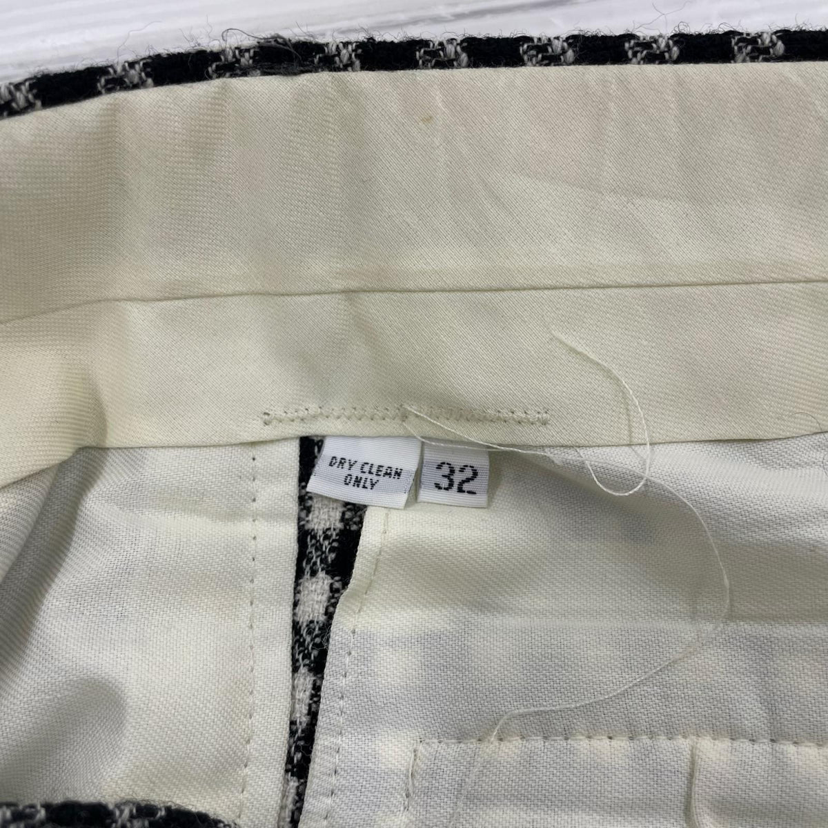 パンツ 70s頃 チェック柄 ウールスラックスパンツ W33 32