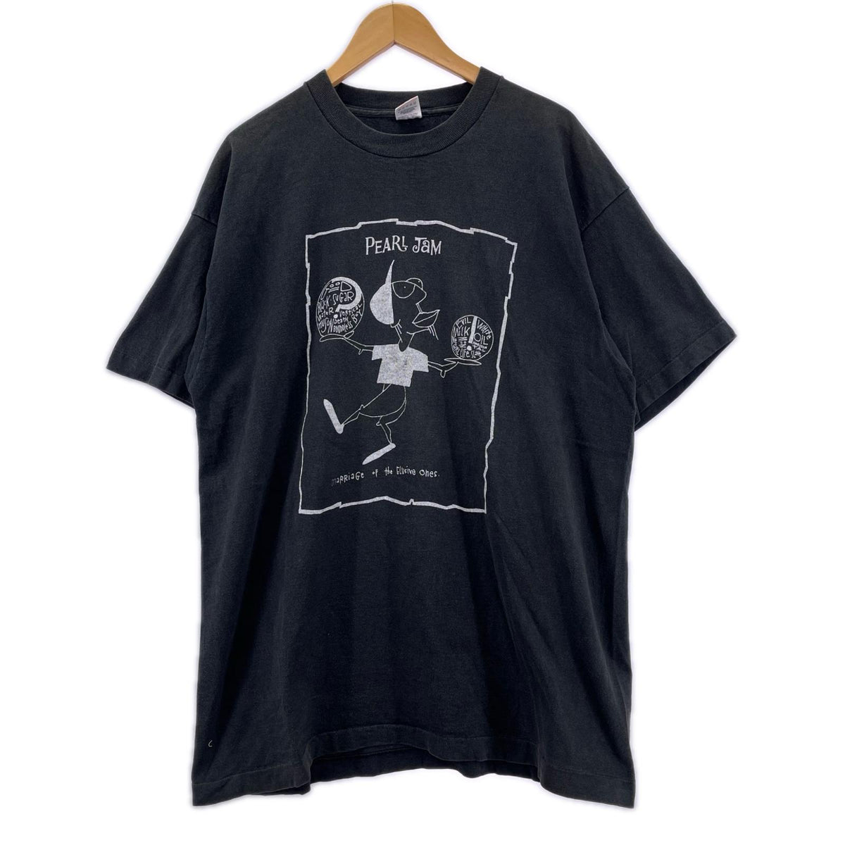 半袖Tシャツ 90s PEARL JAM BOUNDLESS バンドTee XL 黒 ブラック