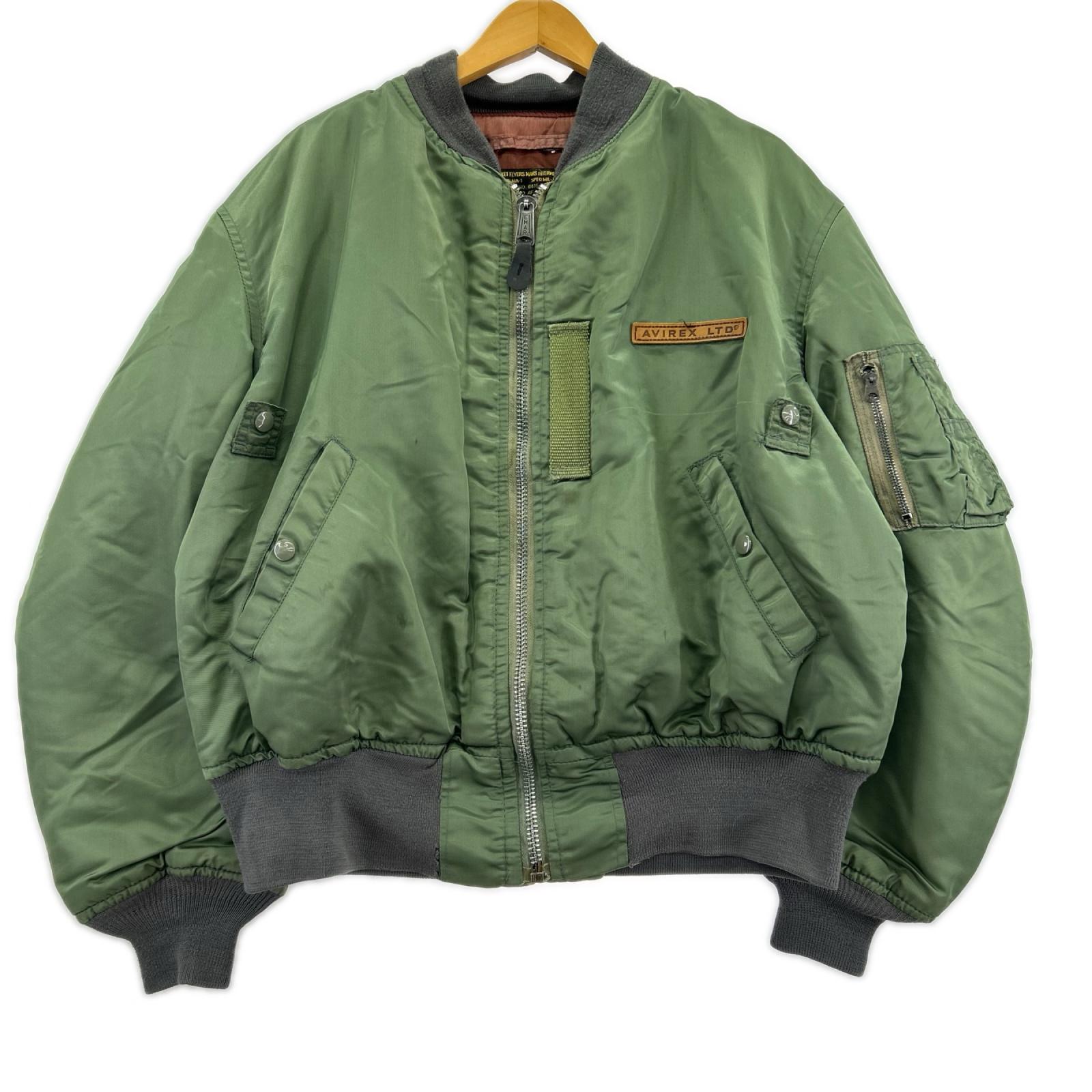 ジャケット 70-80s MA-1 L KHK USA製 L カーキ