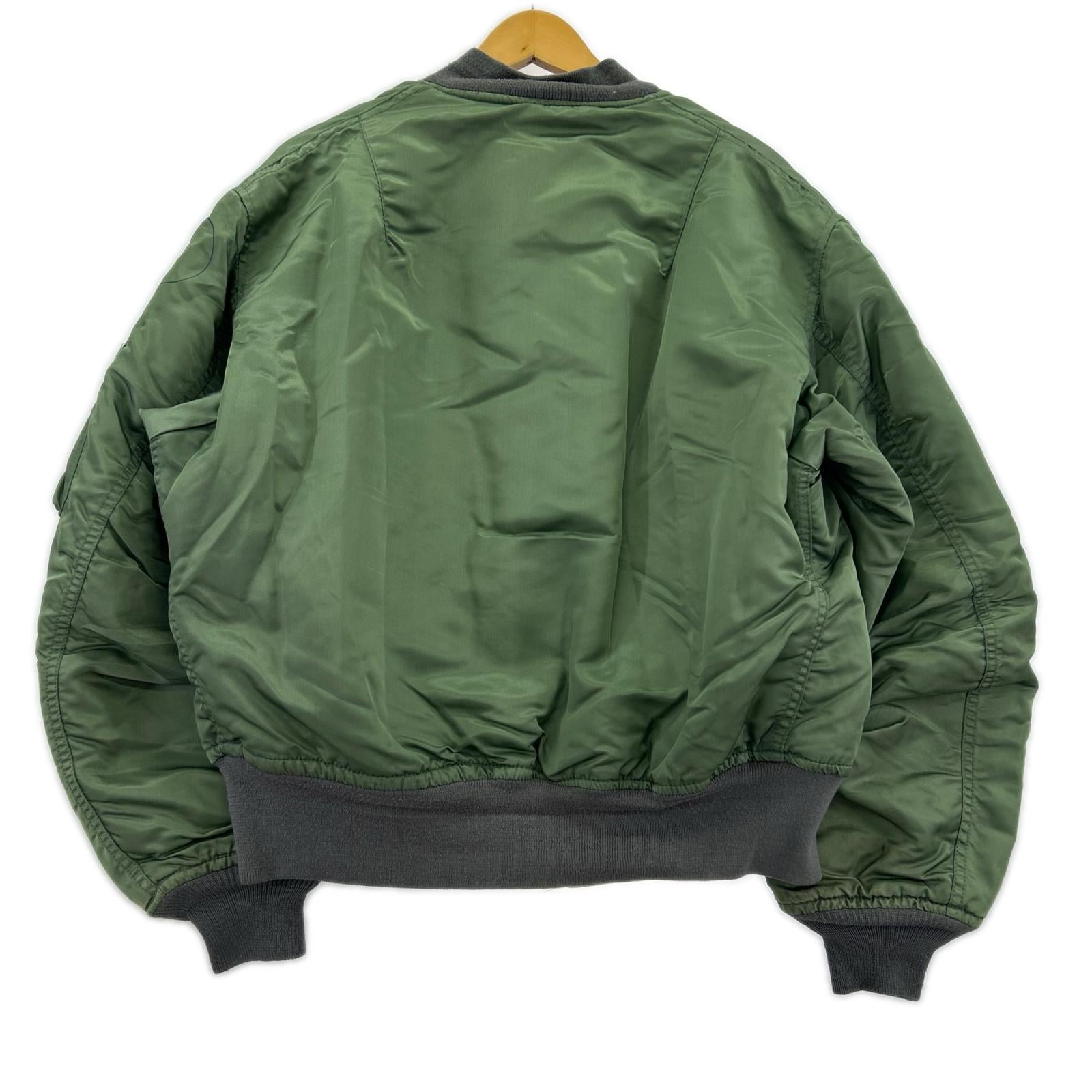 ジャケット 70-80s MA-1 L KHK USA製 L カーキ