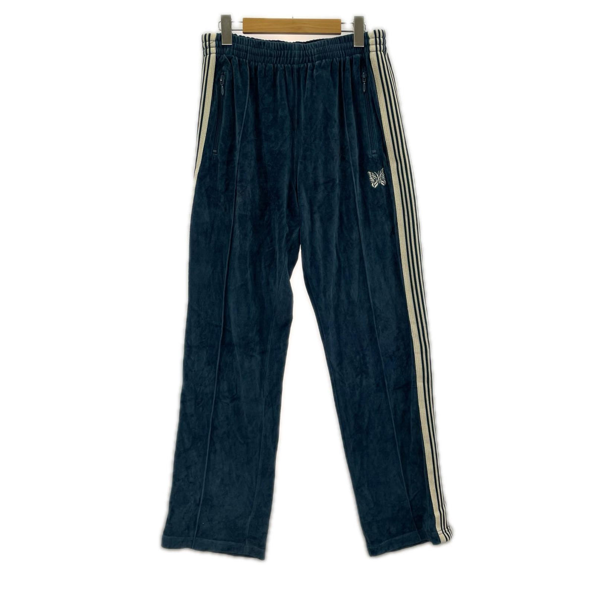 パンツ ベロアトラックパンツ BLU L L