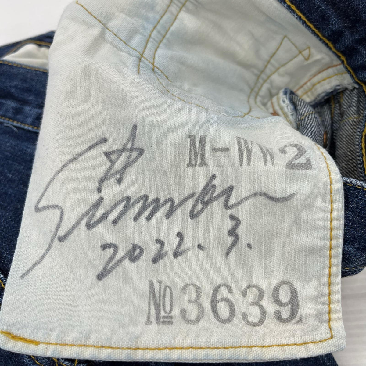 デニムパンツ ONE PIECE OF ROCK S409XXX M-WW2 大戦デニムパンツ インディゴ