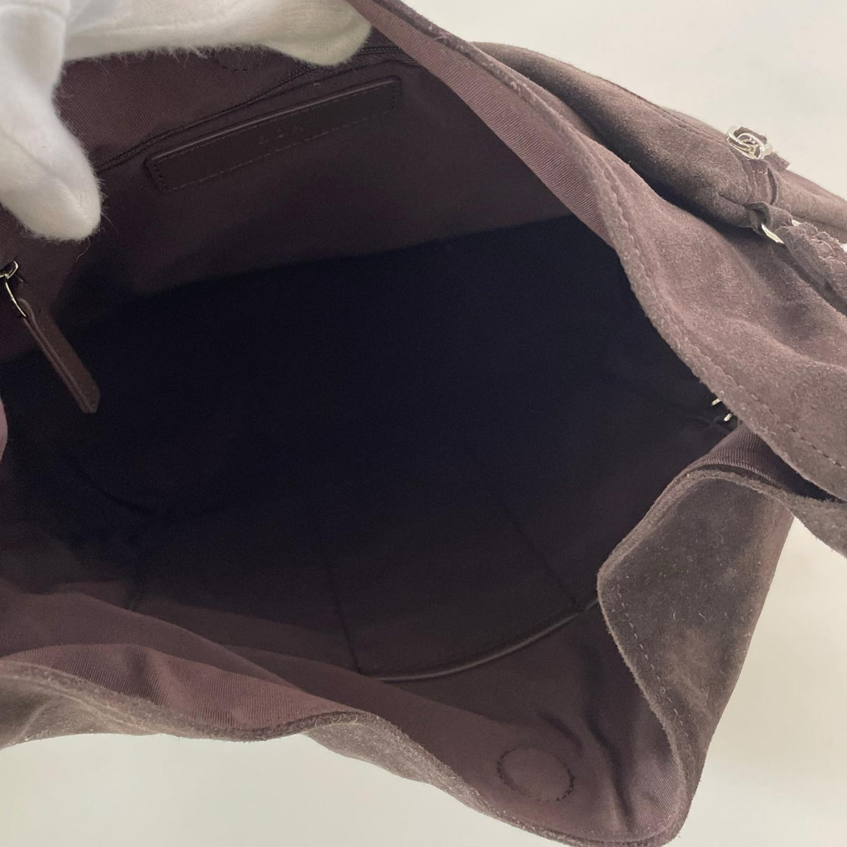 ショルダーバッグ ROH SEOUL PULPY HOBO BAG SUEDE ブラウン