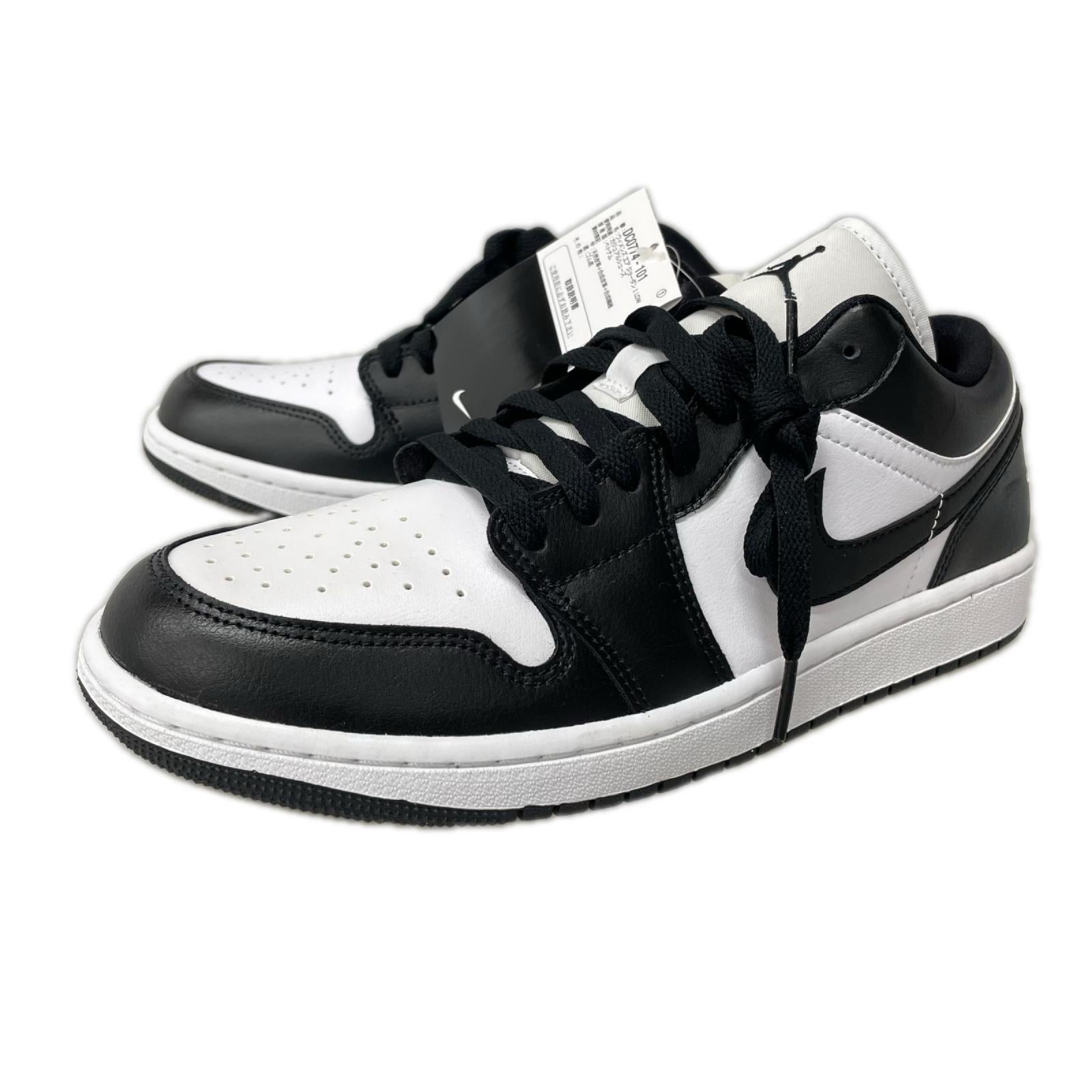 スニーカー WMNS AIR JORDAN 1 LOW WHT BLK DC0774-101 (28.0) 28cm (US10 UK9 1/2 EU46)