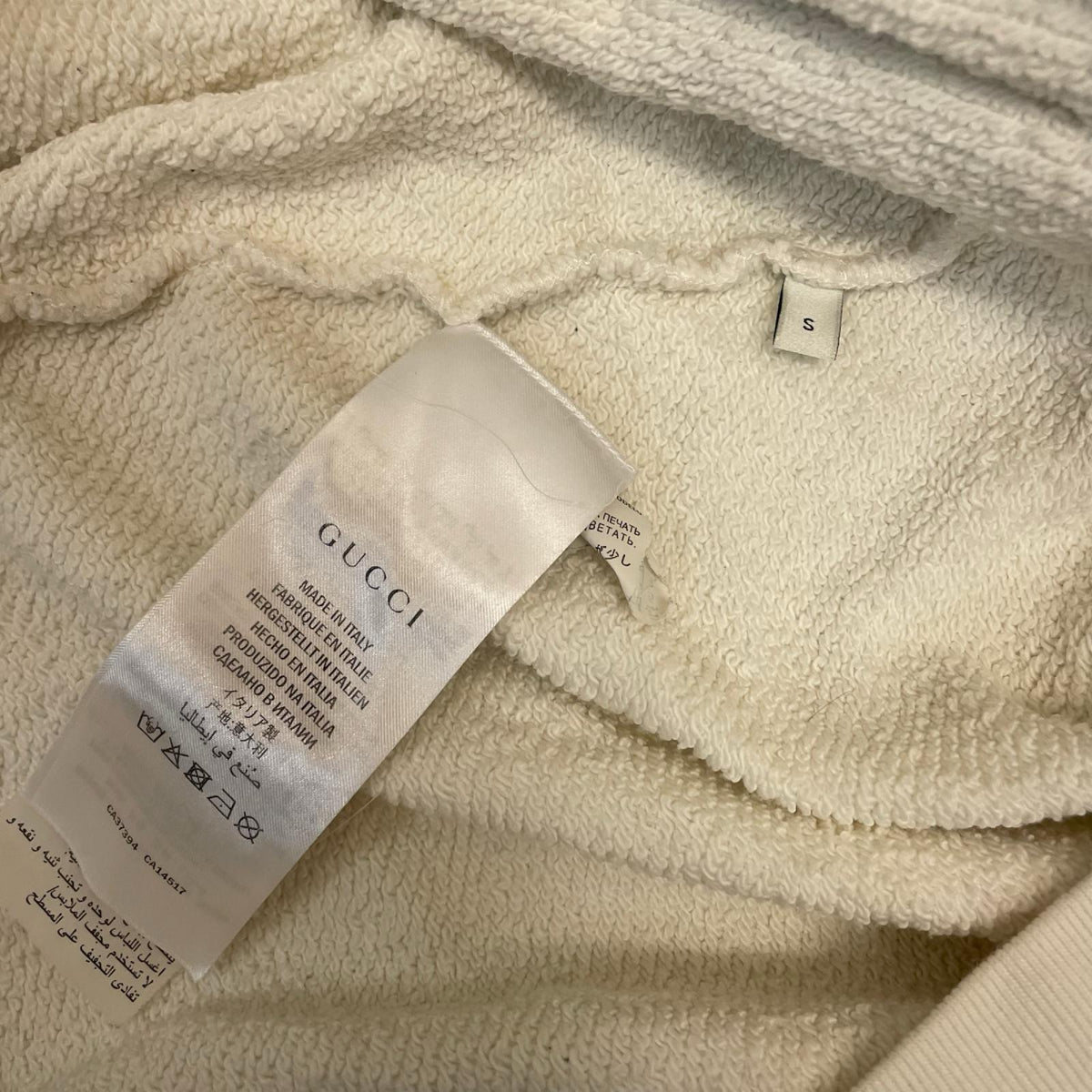 GUCCI マニフェストマスク プリント プルオーバーパーカー469251-XJBUY S 469251-XJBUY