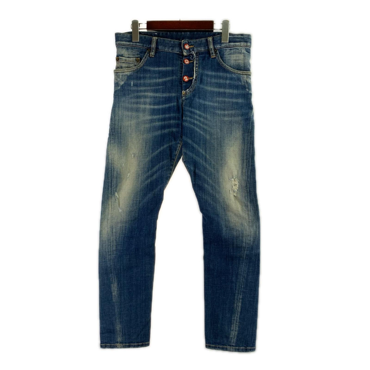 デニムパンツ DSQUARED2 ダメージ加工 デニムパンツ ブルー