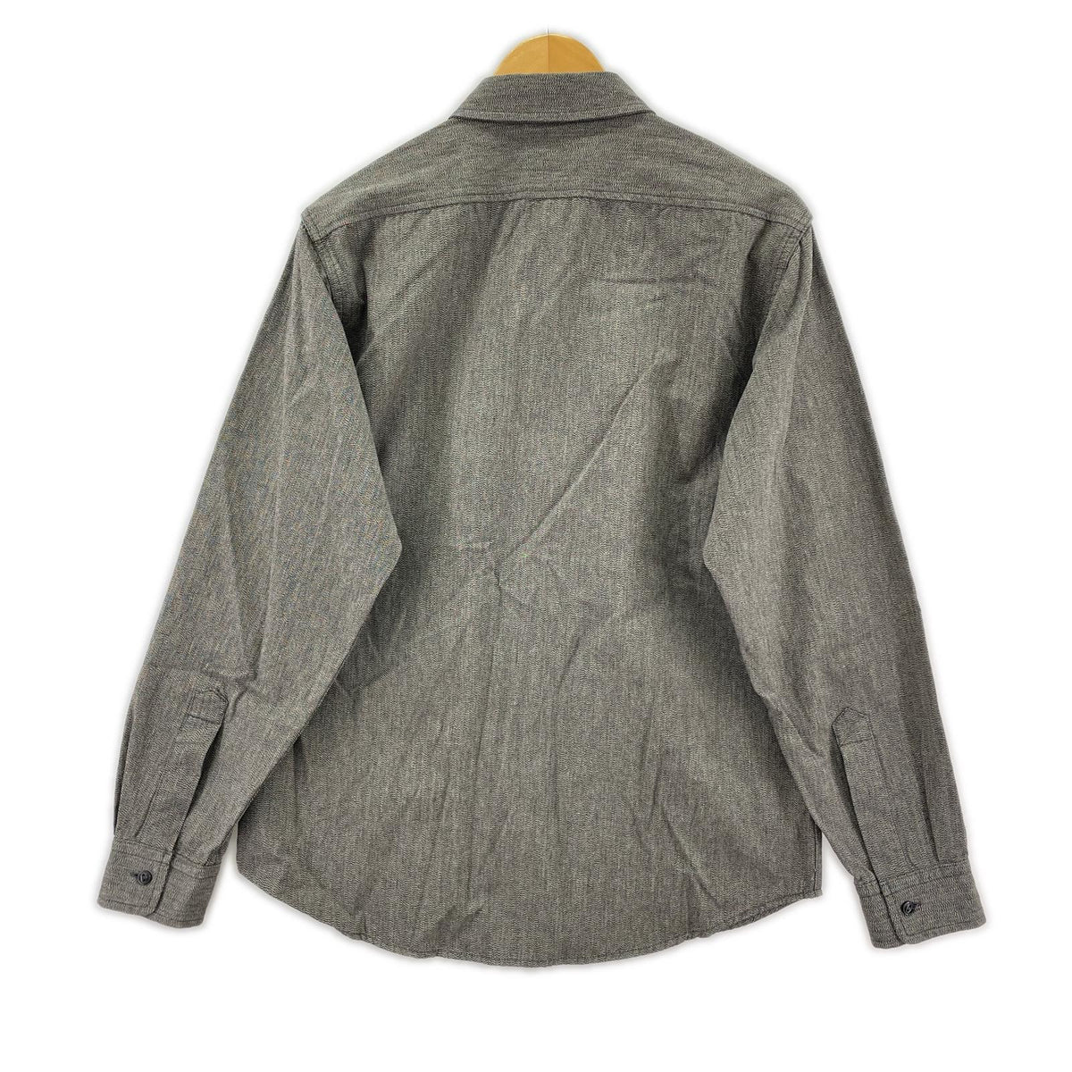長袖シャツ COTTON COVERT SHIRT/サイズM M グレー