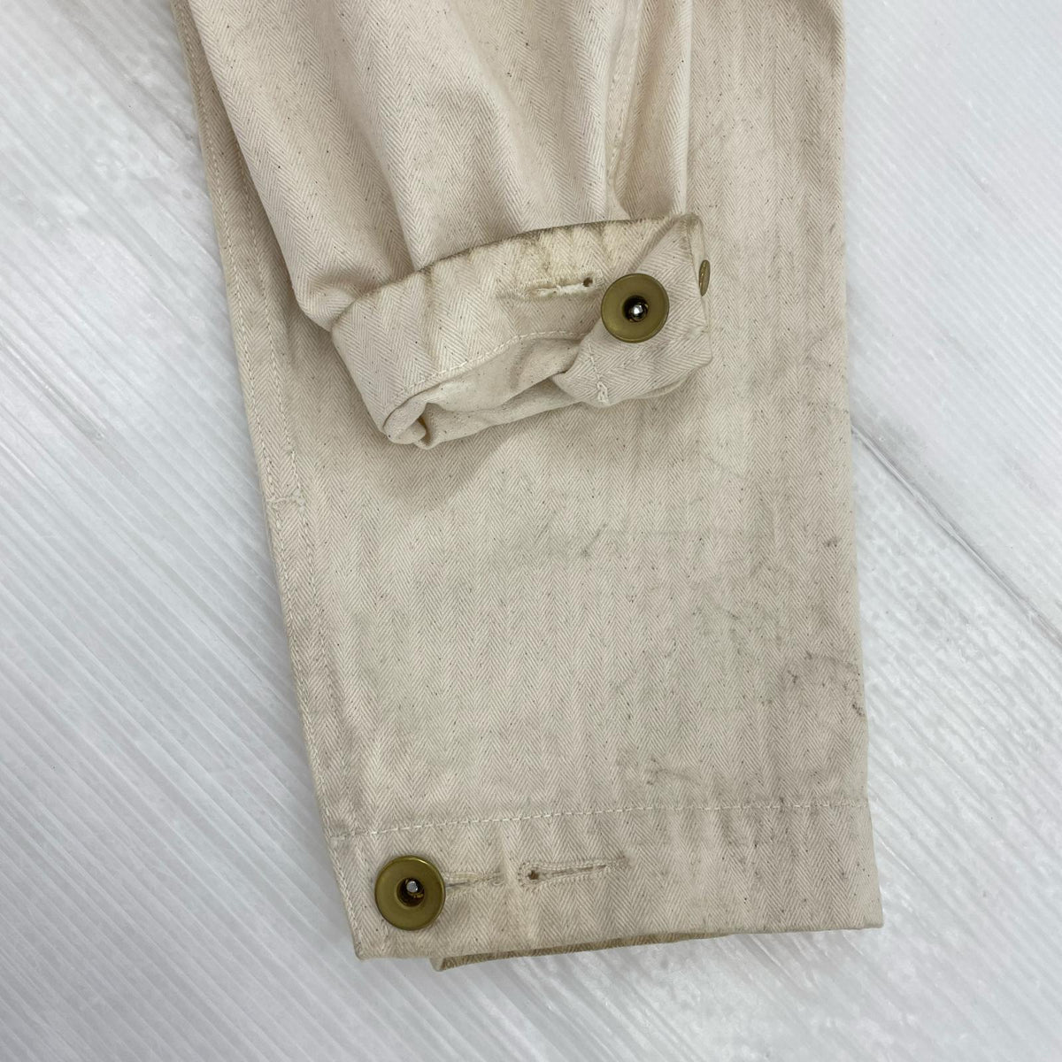 ジャケット HERRINGBONE COVERALL/サイズL L ホワイト