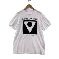 半袖Tシャツ MAISON MARGIELA 18AW DEFILE プリントTee 44 白 44 ホワイト
