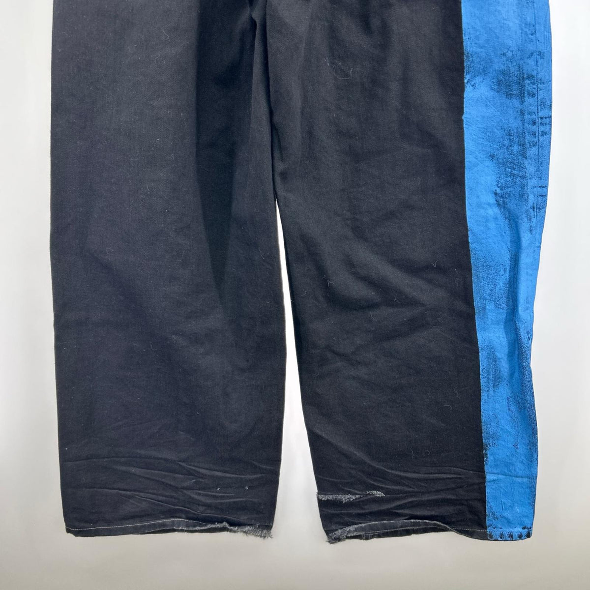 デニムパンツ YOKE 24AW PAINTED DENIM WIDE-LEG BUGGY PANTS 3 ブラック 3 ブラック