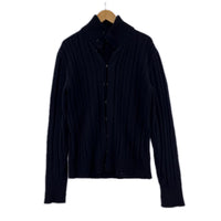 ジャケット DOLCE&GABBANA ハイネック フック ウールニットカーディガン 50 黒 50 ブラック