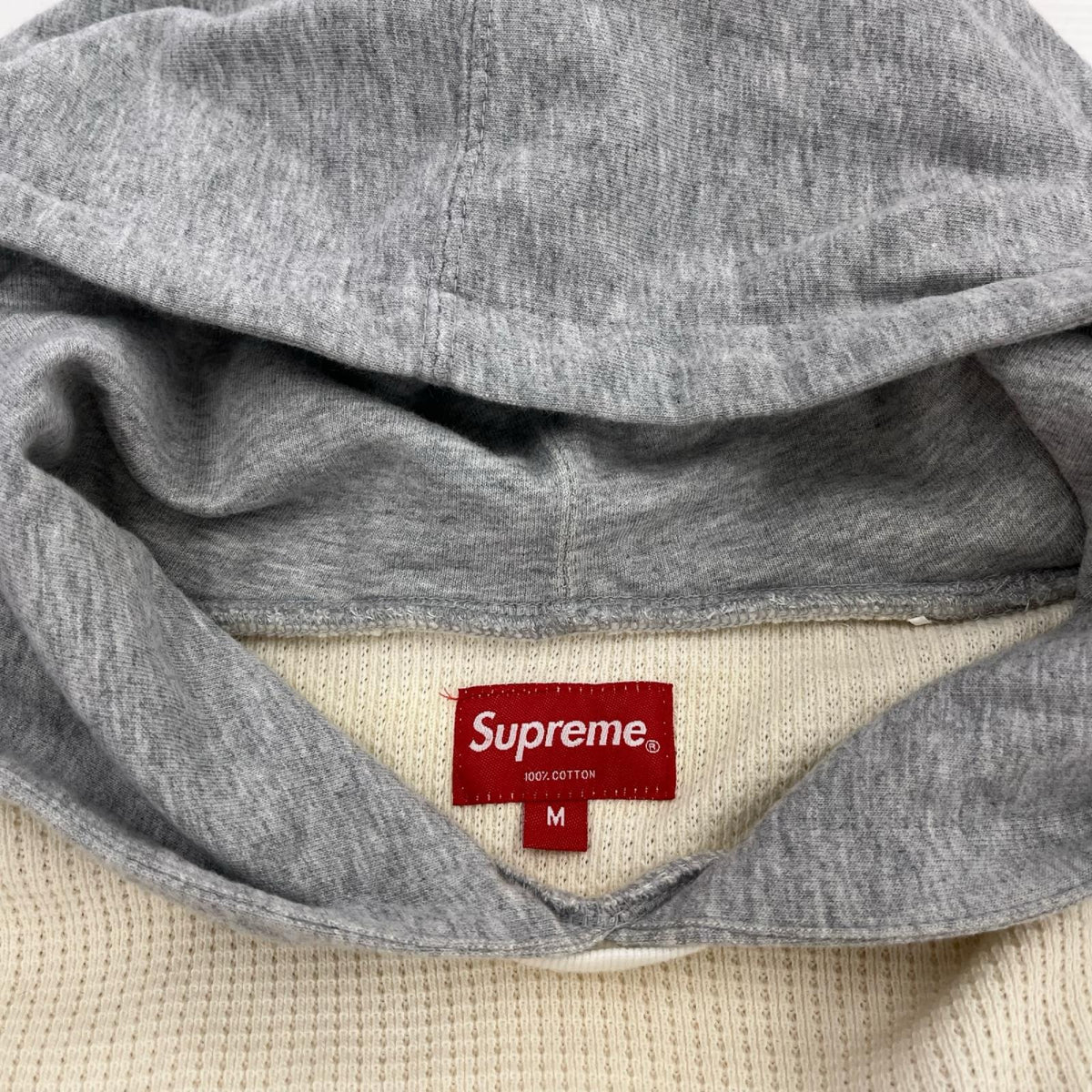 パーカー Supreme 17AW Hooded Waffle Ringer サーマルパーカー M アイボリー M