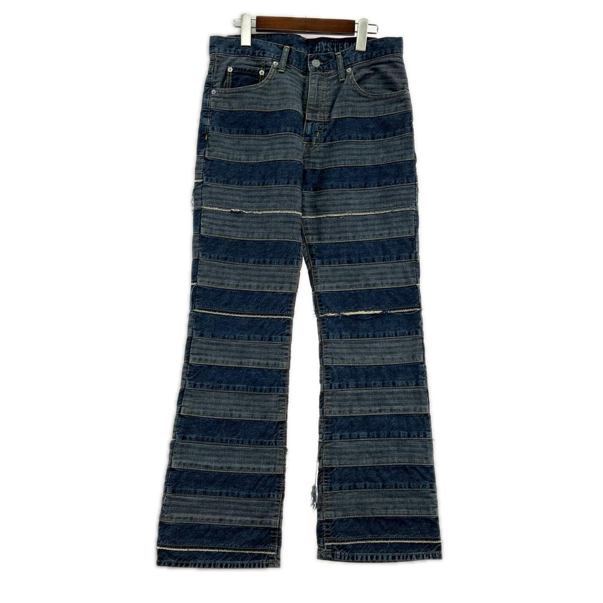 デニムパンツ KINKY JEANS スクラッチフレアデニム (30) 30 ネイビー