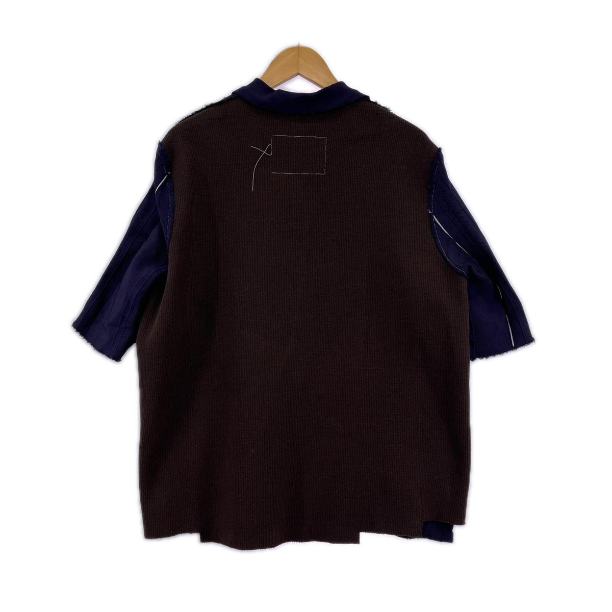半袖シャツ CAMIEL FORTGENS RELIEF SHIRT S S ネイビー