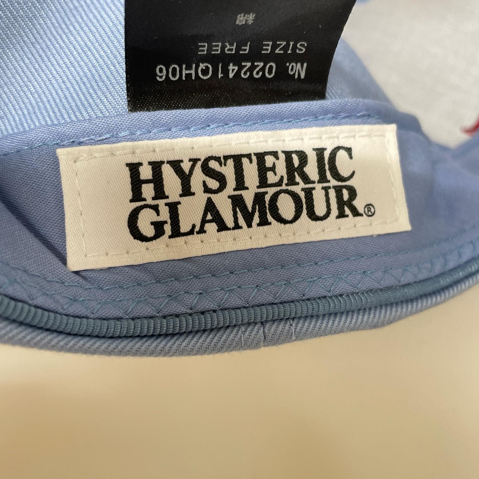 キャップ HYSTERIC GLAMOUR SWASH LOGO CAP 青