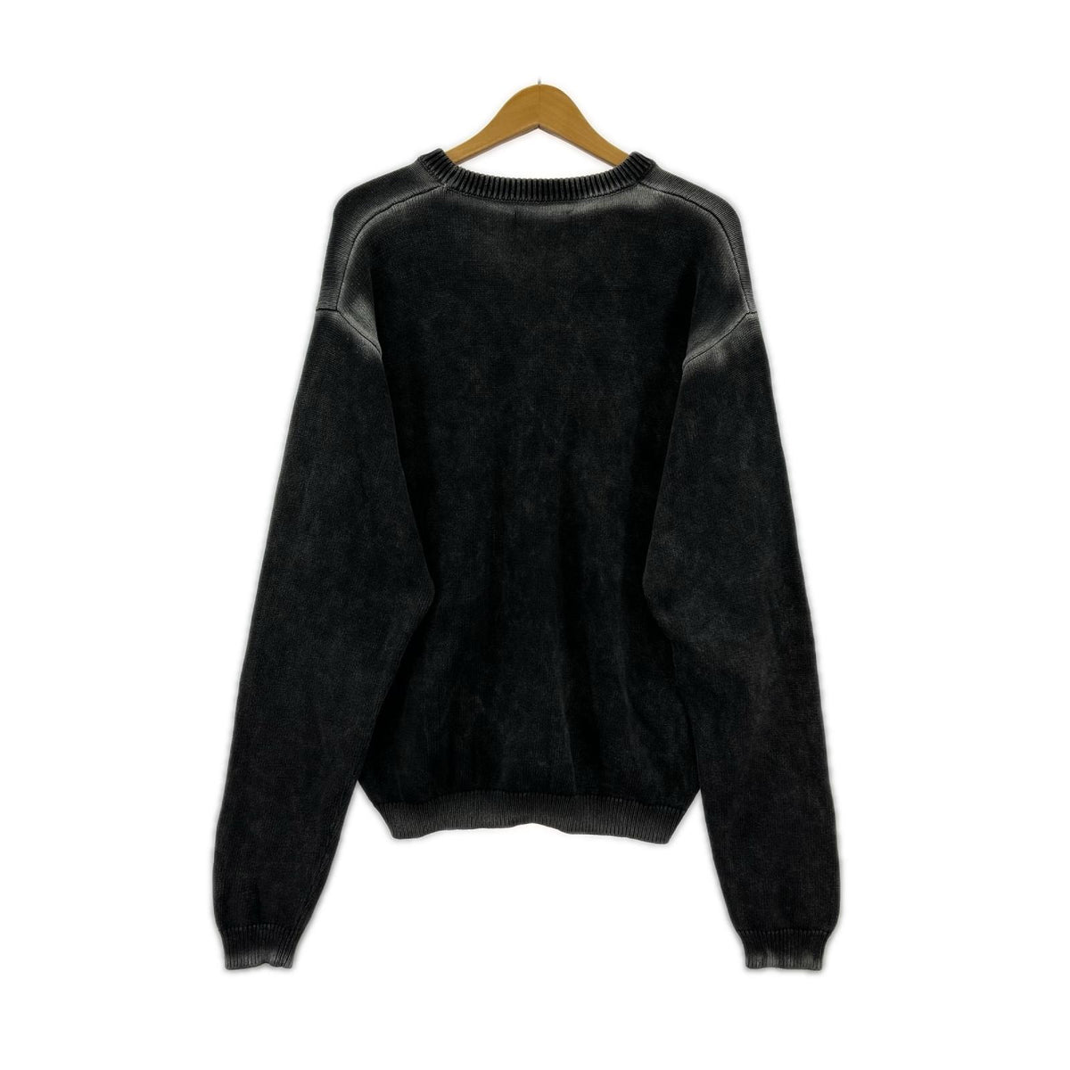 ニット Faded Cotton Crew (L) ブラック L ブラック