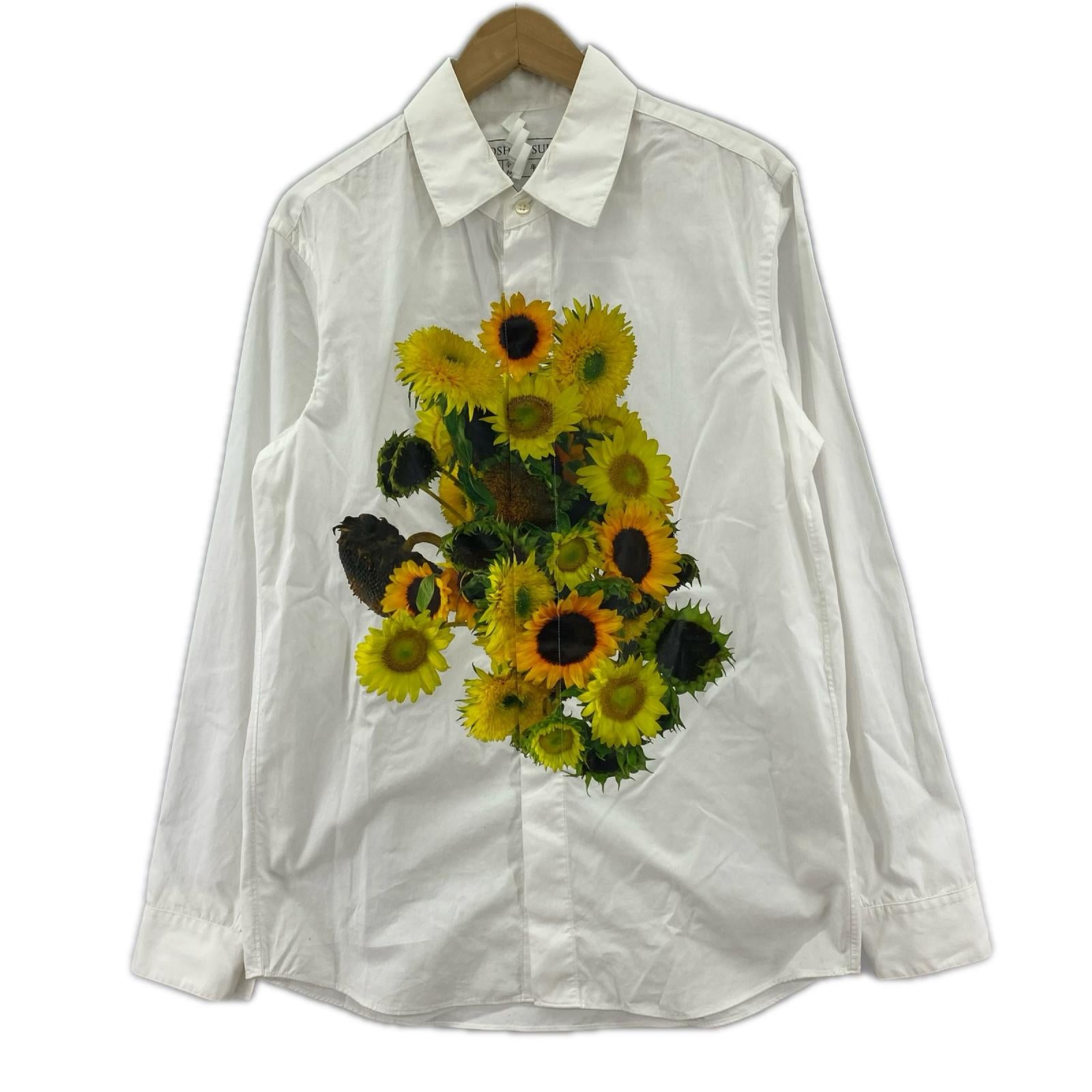 長袖シャツ SOSHIOTSUKI 24SS FLATCOLLAR SUNFLOWER SHIRTS 白 (46) 46 ホワイト